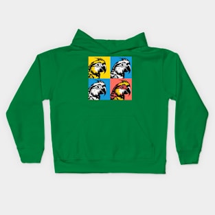 Pop Caique Art - Cool Birds Kids Hoodie